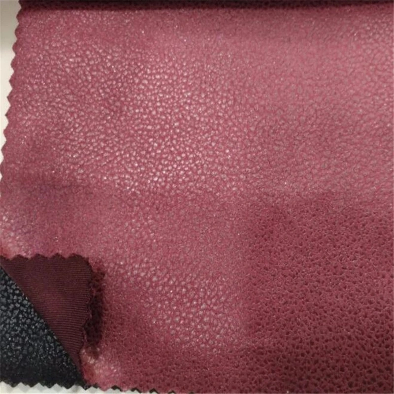 Polyester Sea Island Yarn Brush Suede Bronzing Fabric for Sofa