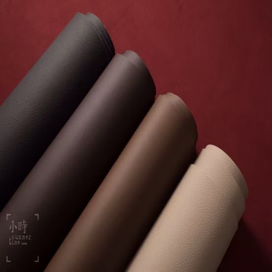 Huafon Factory Supply Microfiber PU Suede Leather Fabric Sofa Garment Bag Shoe Lining Fabric in Roll