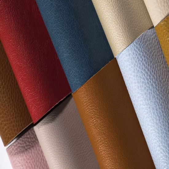 Huafon Factory Supply Microfiber PU Suede Leather Fabric Sofa Garment Bag Shoe Lining Fabric in Roll