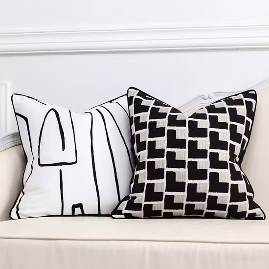 Heißer Verkauf Heimtextilien Weiche 100 % Polyester Chenille Jacquard Stoff für Sofa Stuhl Möbel Kissen Kissen Dekoration