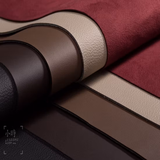 Huafon Factory Supply Mikrofaser PU Wildleder Stoff Sofa Kleidersack Schuhfutter Stoff in Rolle