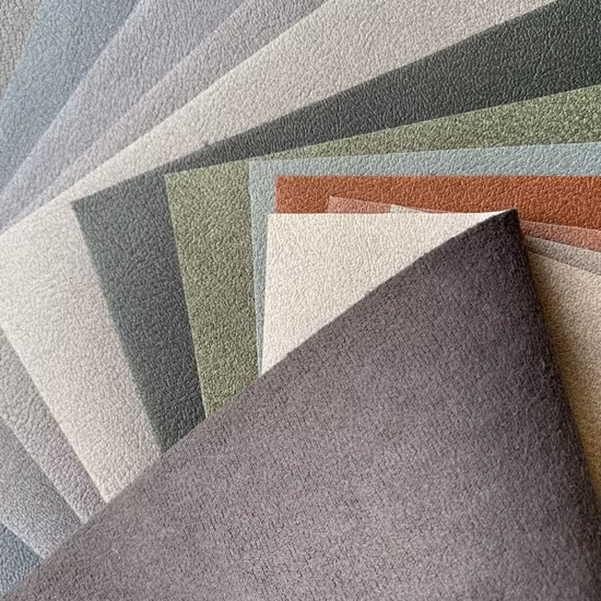 Soft Touch One glitzernde Seite Wildleder 100 % Polyestergewebe für Sofamöbelmaterial
