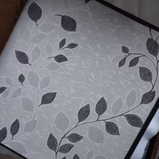 Heiße Verkäufe hochwertiger Haushalts-Cortinas-Produkt Hojitas-Muster 100 % Polyester-Jacquard-Vorhangstoff