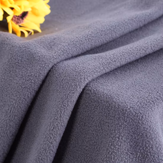 China Textile Anti-Pilling warme Kleidungsstücke Mantelfutter Outdoor-Stoff 100 Polyester bedruckter karierter Strickfleece-Stoff Ribstop doppelt gebürsteter Polarfleece-Stoff